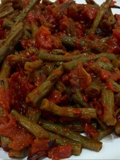 Una foto de Judías verdes con tomate