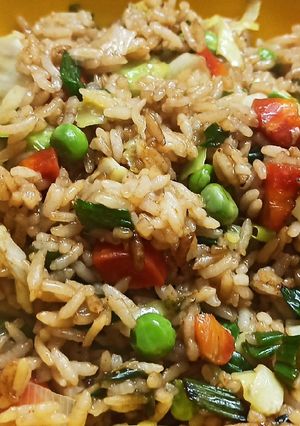 A picture of Vegetable fried rice.