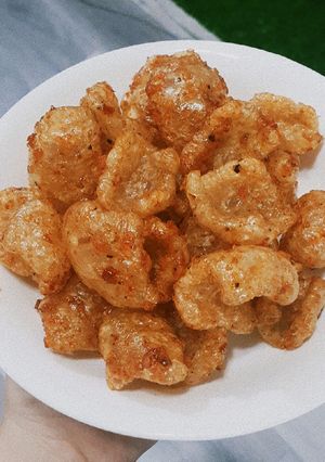 Hình của món Bì heo chiên giòn.