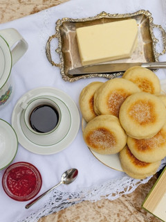 Una foto de English muffins (panecillos salados)