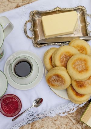Una foto de English muffins (panecillos salados)