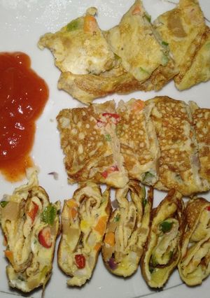 Foto resep Telur dadar korea simpel - gyeran mari (makanan sehari hari)