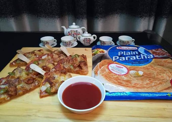 Paratha Pizza Popsicle Recipe