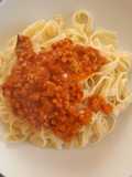 Tagliatelle with Vegetarian Bolognese Sauce