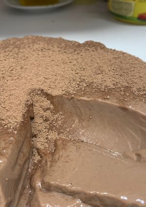 Una foto de Flan súper light de chocolate, auténtico quita antojos 😜