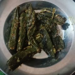 A picture of Bhindi stuffed.