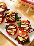 Ensalada Caprese de San Valentín