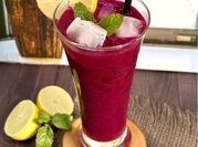 Gambar minuman buah naga daun mint