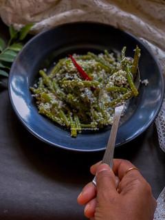 A picture of Green Beans Poriyal.