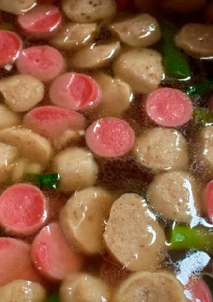Foto resep Sop Makaroni Sosis Bakso *sinemaru*