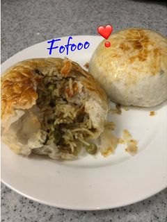 صورة لوصفة بف بيستري محشي بالأرز واللحم المفروم👍🏻