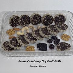 A picture of Prune Cranberry Dry Fruit Rolls – Diwali Special Sweet.
