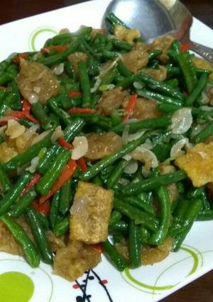 Foto resep Kacang Panjang Tumis Krecek