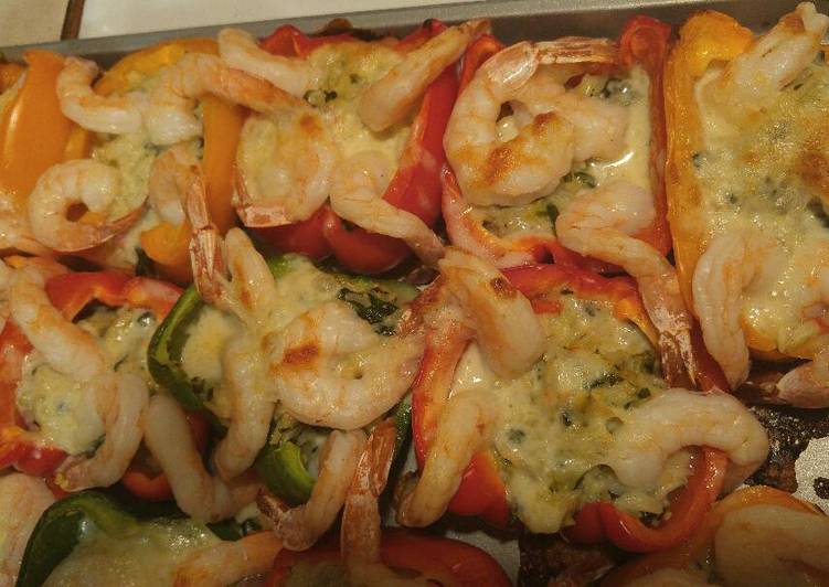 Recipe of Yummy Savory Seafood Stuffed Peppers