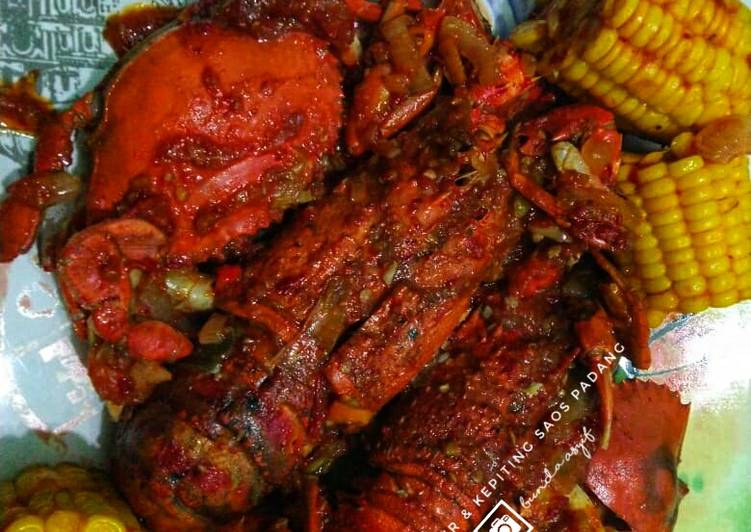 Lobster &amp; Kepiting Saos Padang