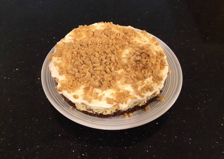 Steps to Prepare Any-night-of-the-week French Vanilla Coffee Cream Torte With Coffee Crunch Topping