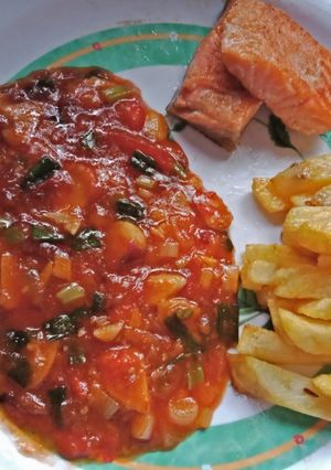Foto resep Salmon saus pedas manis
