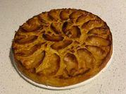 Una foto de tarta de manzana de la abuela