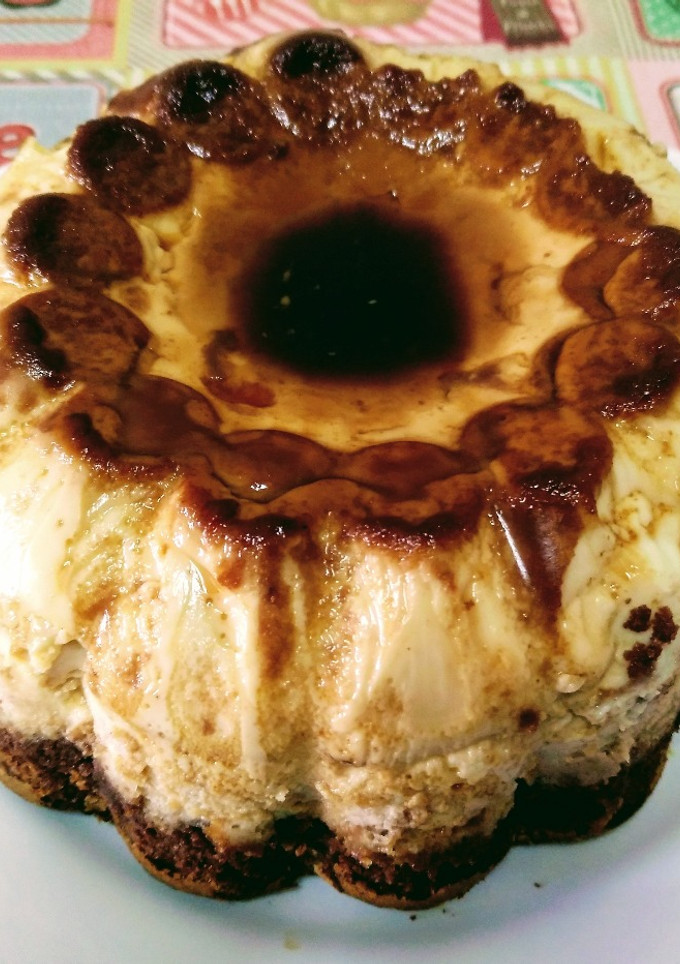 Una foto de Bizcoflan de chocolate