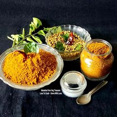 A picture of Homemade Roasted Coriander & Cumin Seeds Powder - Roasted Dhaniya Jeera Powder.
