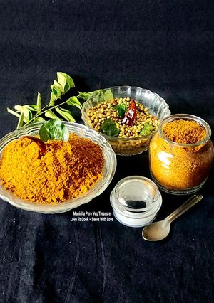 A picture of Homemade Roasted Coriander & Cumin Seeds Powder - Roasted Dhaniya Jeera Powder.