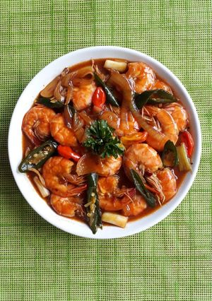 Foto resep Udang Saus Padang
