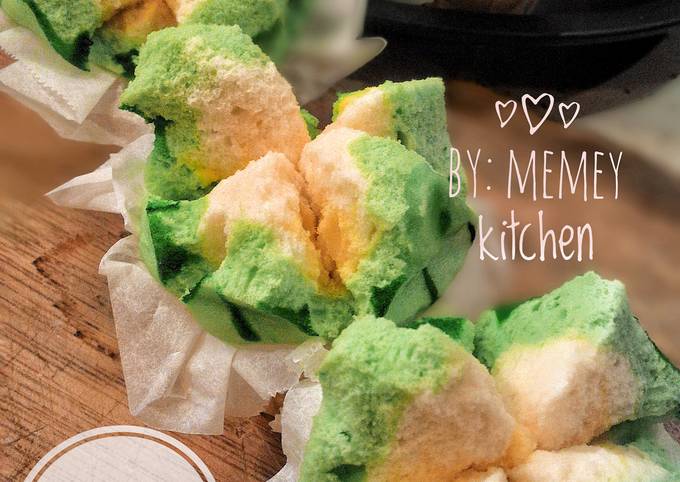 Cara Gampang Membuat Bolu kukus mekar all in one yang Enak Banget