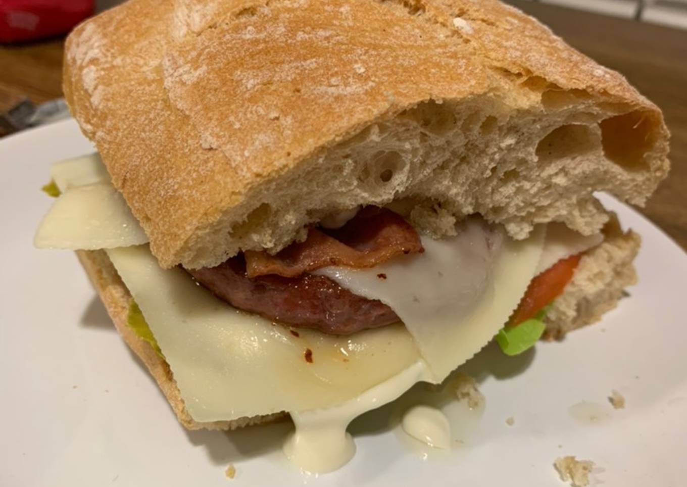 Hamburguesa 馃崝 completa