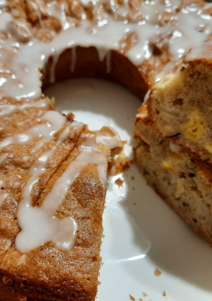 Una foto de Budín integral con frutas