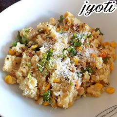 A picture of Vegetable Upma.