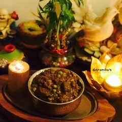 Stir Fried Mushrooms Matar Masala M3 A picture of Stir Fried Mushrooms Matar Masala M3.
