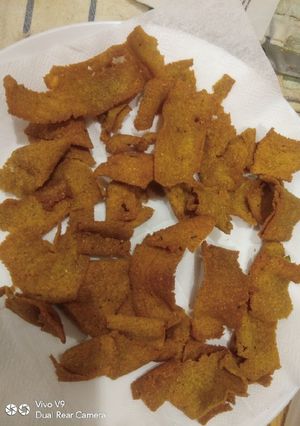 A picture of Ribbon aloo snack.