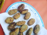 Croquetas caseras de berenjena y champiñones con soja texturizada