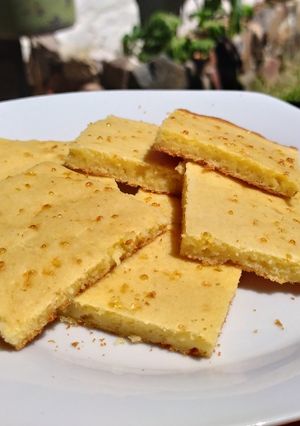 Una foto de Fainá de queso, fácil