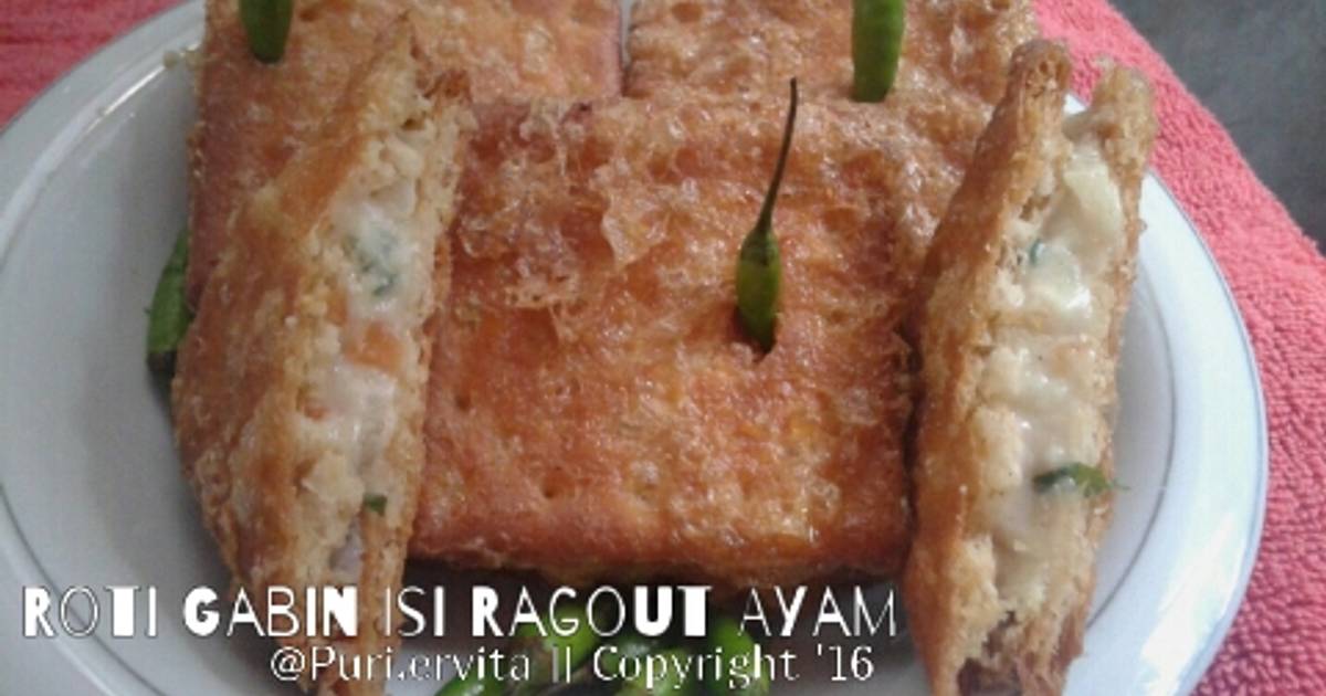  Resep  Roti  gabin isi  ragout  ayam  oleh Puri Ervita Cookpad