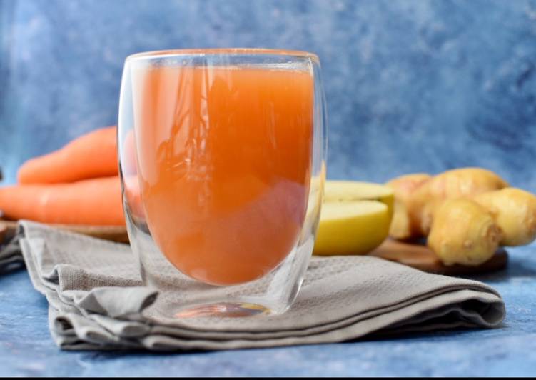 My morning carrot, apple,  ginger juice