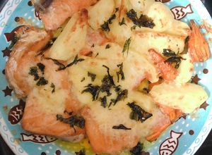 Hình của món Cá hồi nướng bơ tỏi (nckd).