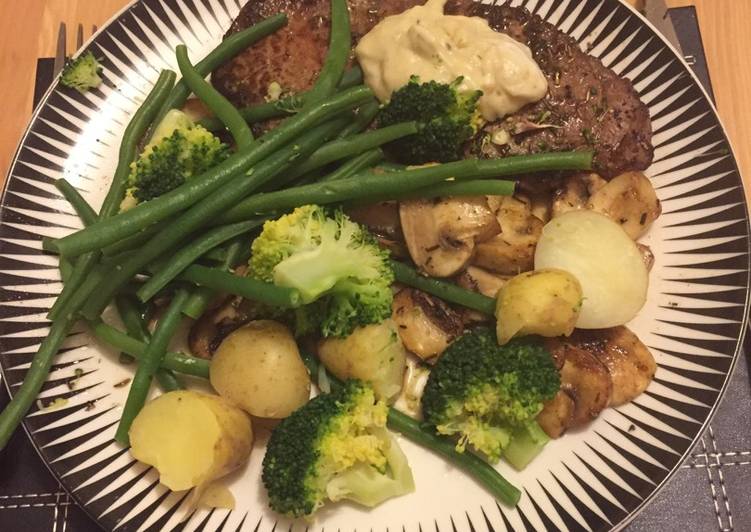 How to Prepare Homemade Steak and veg