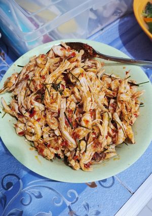 Foto resep Ayam Suwir Sambel Daun Jeruk