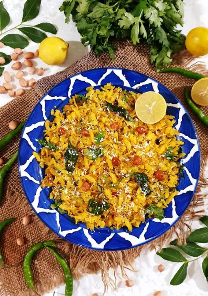 A picture of Kanda Poha.