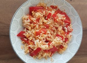 Une photo de Riz à la basquaise
