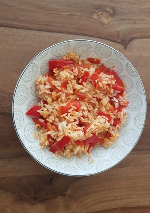 Une photo de Riz à la basquaise