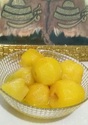 عکسی از دستور کمپوت سیب