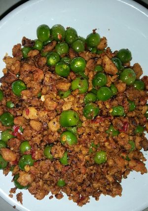 Foto resep Oseng Oncom Leunca Pedas