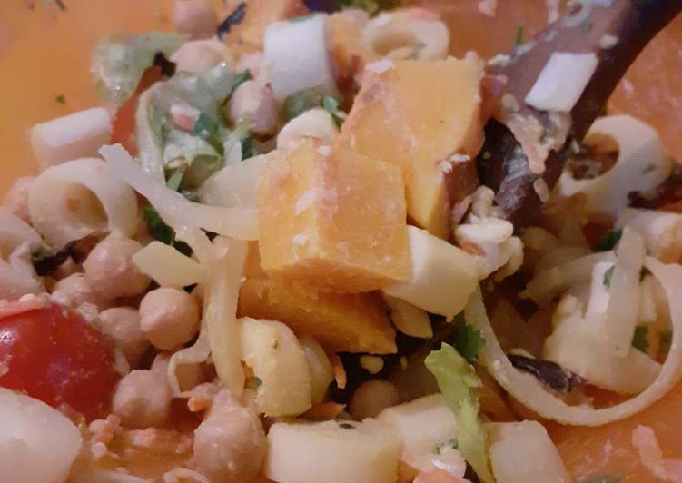 Ensalada de zapallo y garbanzos