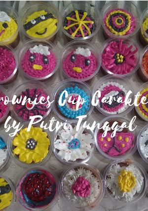 Foto resep Brownis cup karakter