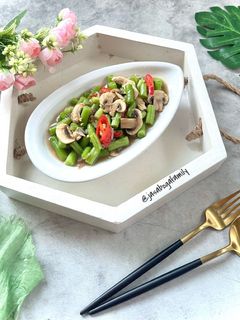 Foto resep Tumis Buncis Jamur Kancing