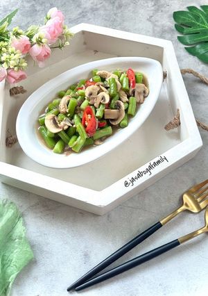 Foto resep Tumis Buncis Jamur Kancing
