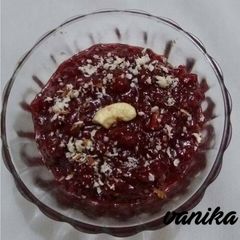 Beetroot halwa A picture of Beetroot halwa.