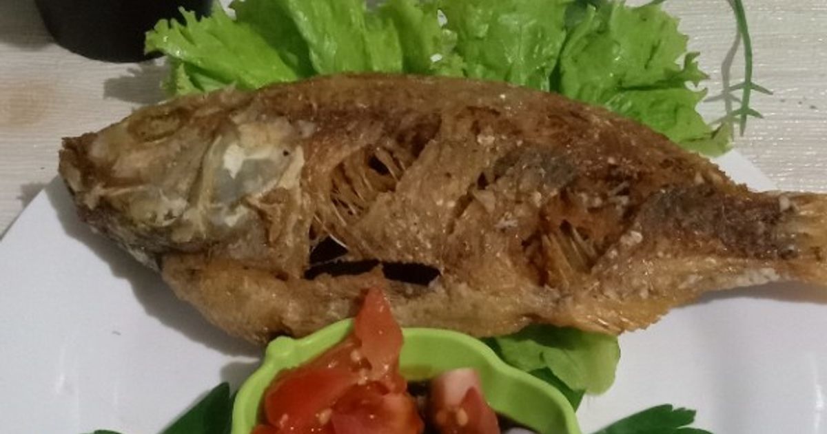Ikan nila goreng sambal kecap